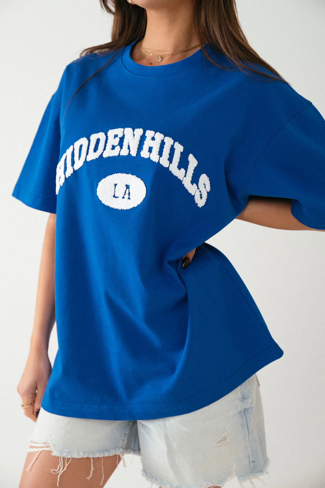 HIDDEN HILLS TEDDY-T-SHIRT KÖNIGSBLAU