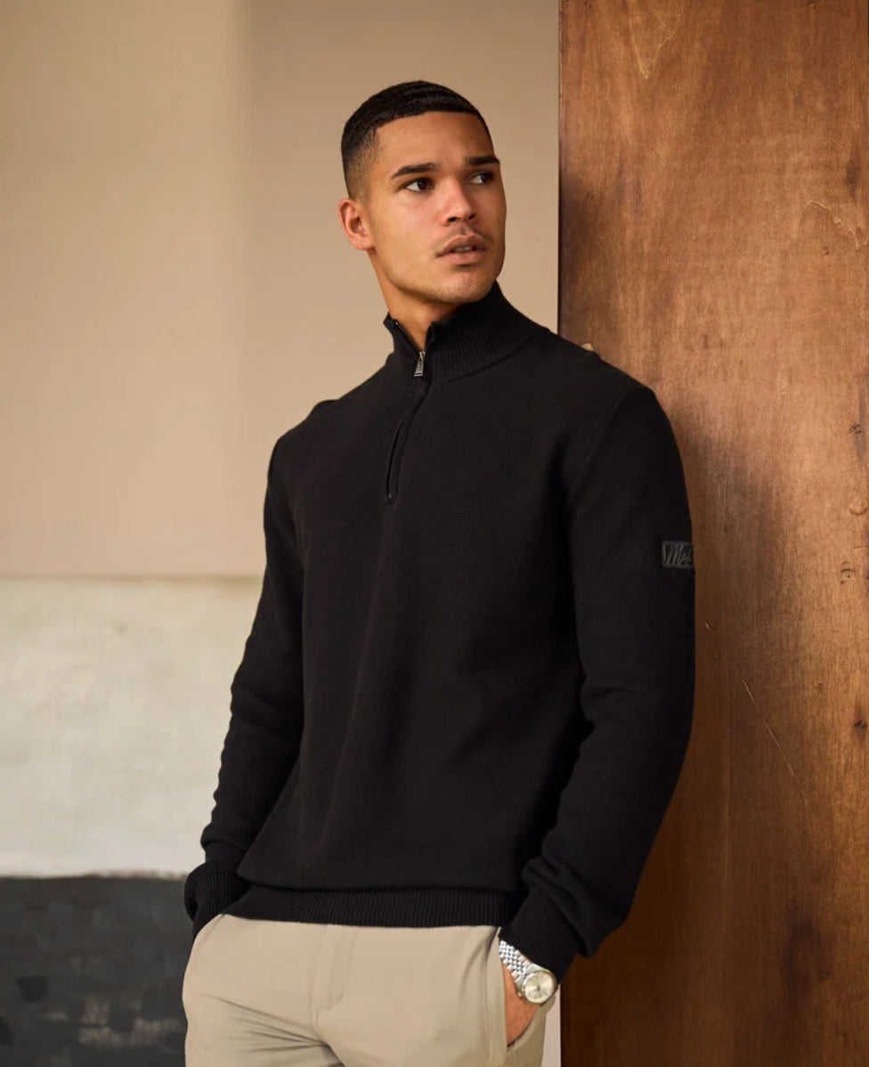MALELIONS MEN KNIT QUARTER ZIP