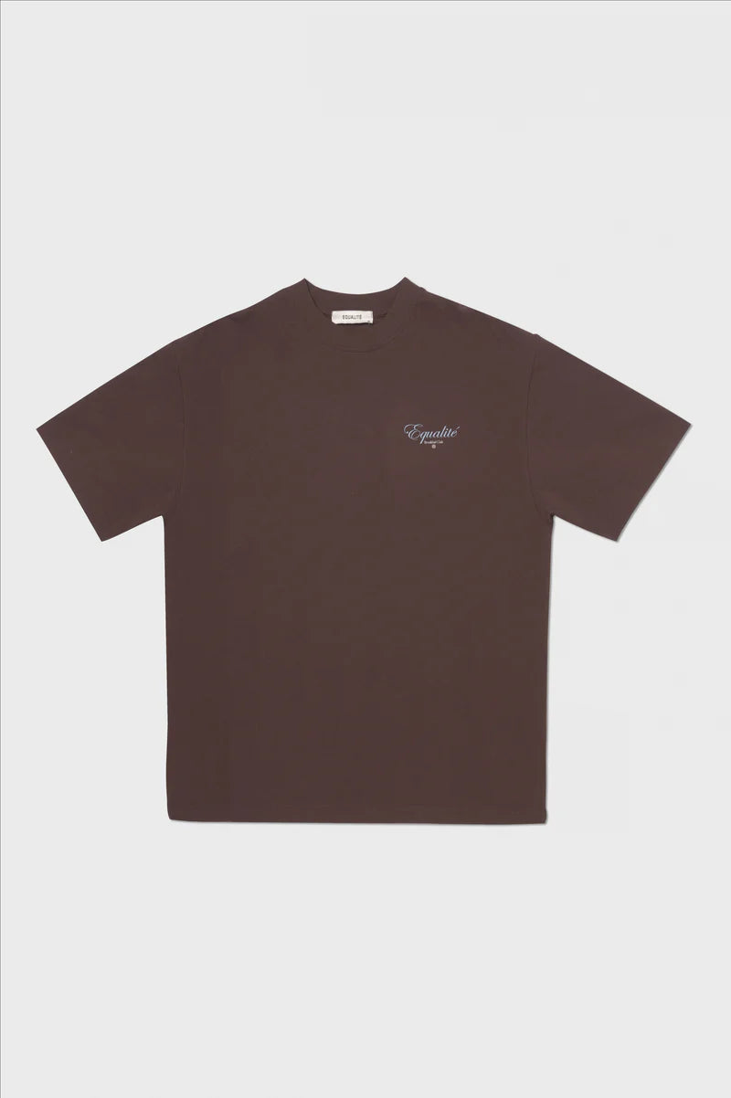 THE BREAKFAST OVERSIZET T-Shirt BRAUN