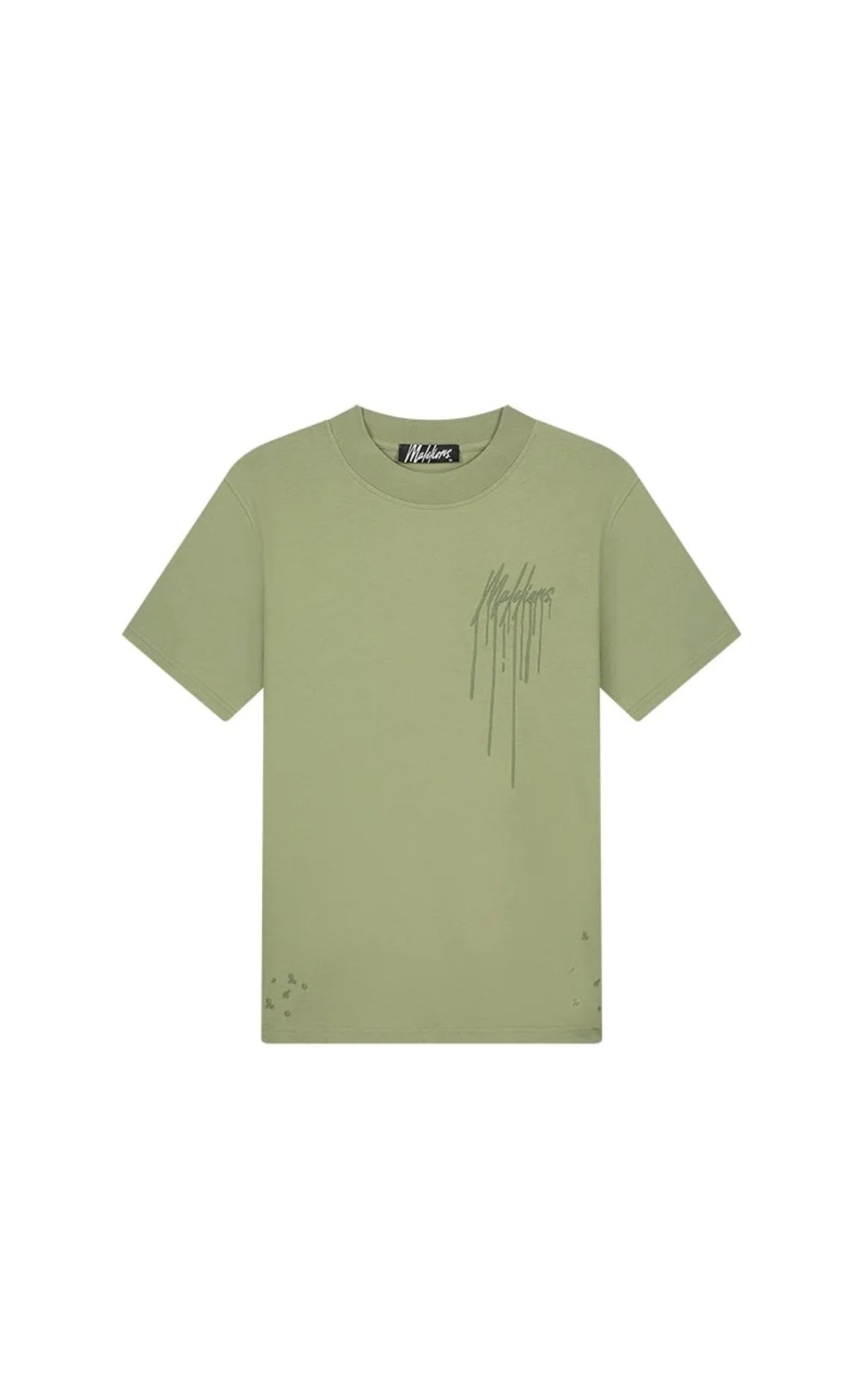 MALELIONS MEN PAINTER T-SHIRT - SAGE GREEN