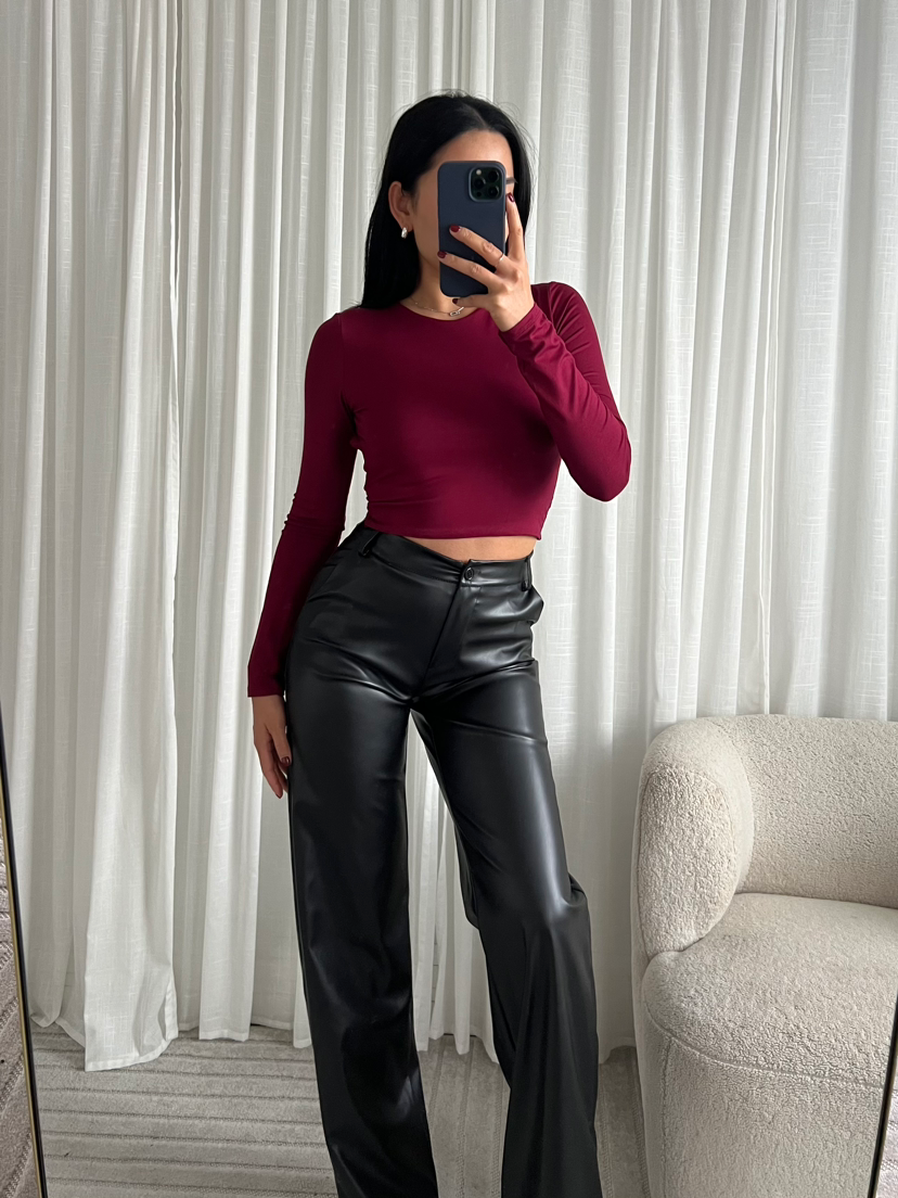 Olivia Top - Burgundy
