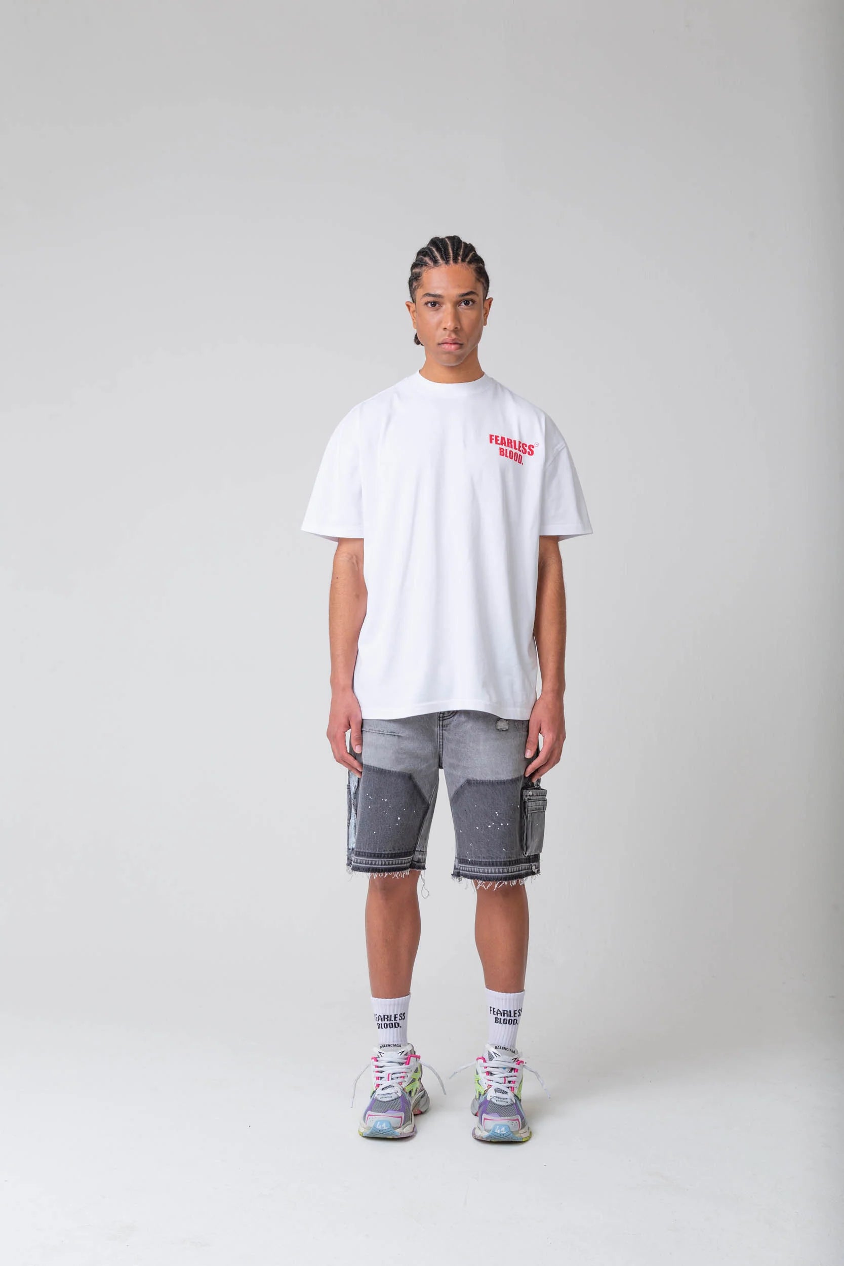 FB-DENIM WORKER SHORT