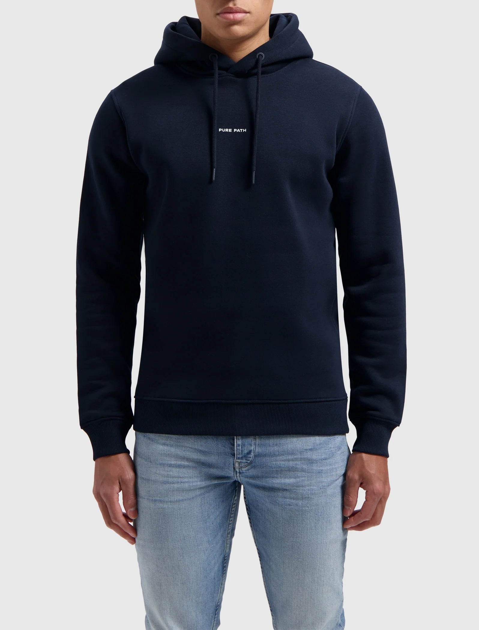 ESSENTIAL LOGO HOODIE NAVY