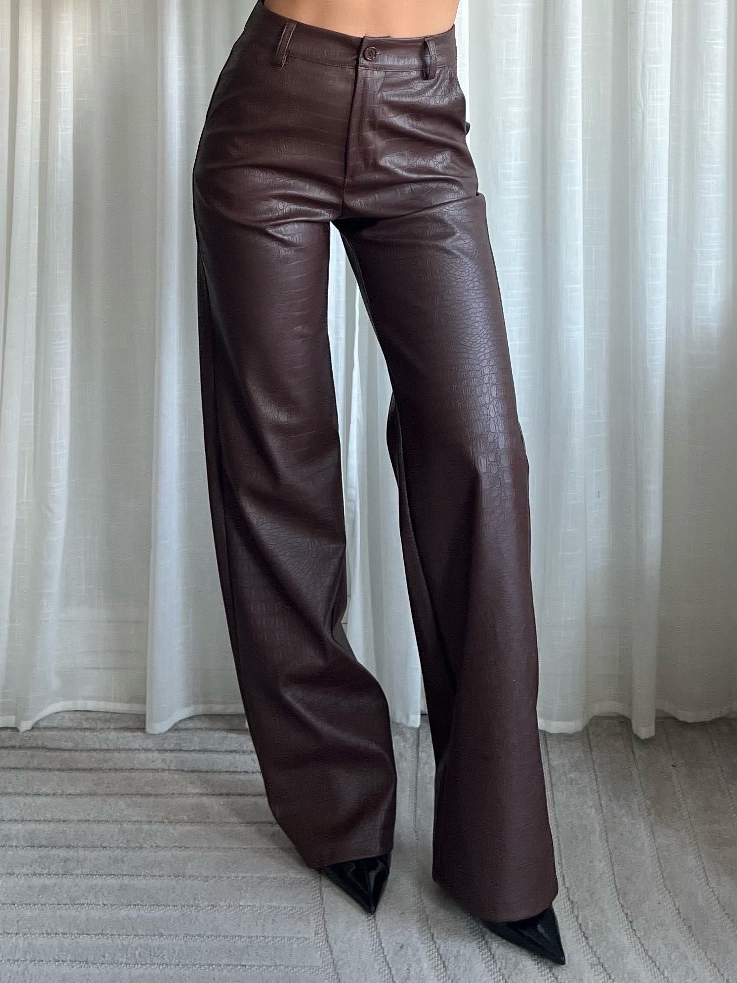 Jeans Snake Leather - Brown