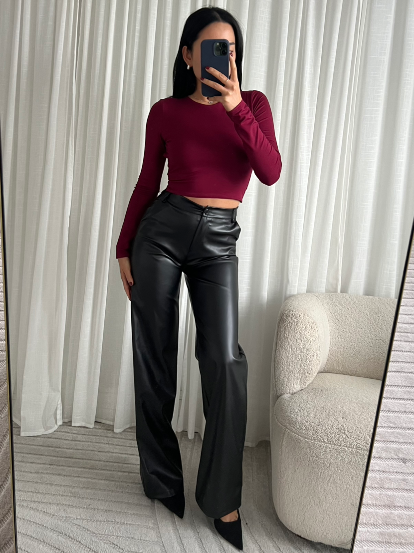 Olivia Top - Burgundy