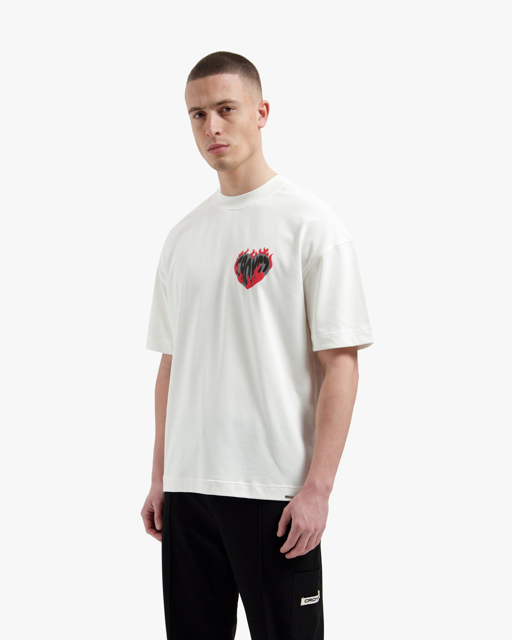 Croyez Heart On Fire T-Shirt | Off-White