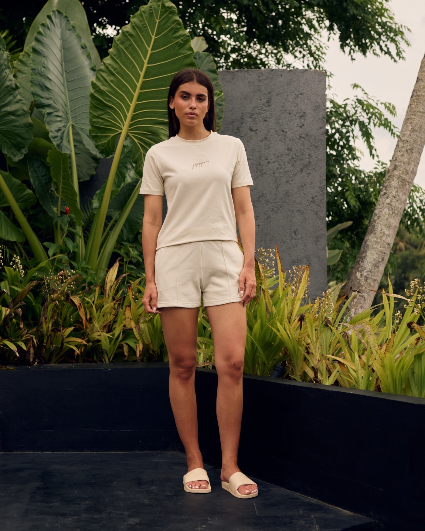 Malelions Women Kiki T-Shirt | Humus/Taupe