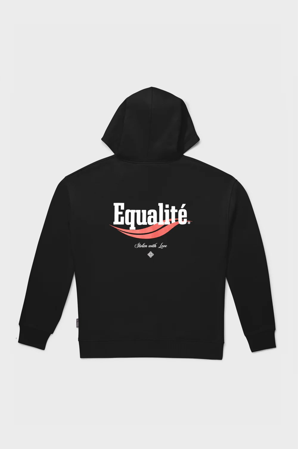 TYRZA OVERSIZED FULL ZIP HOODIE • BLACK