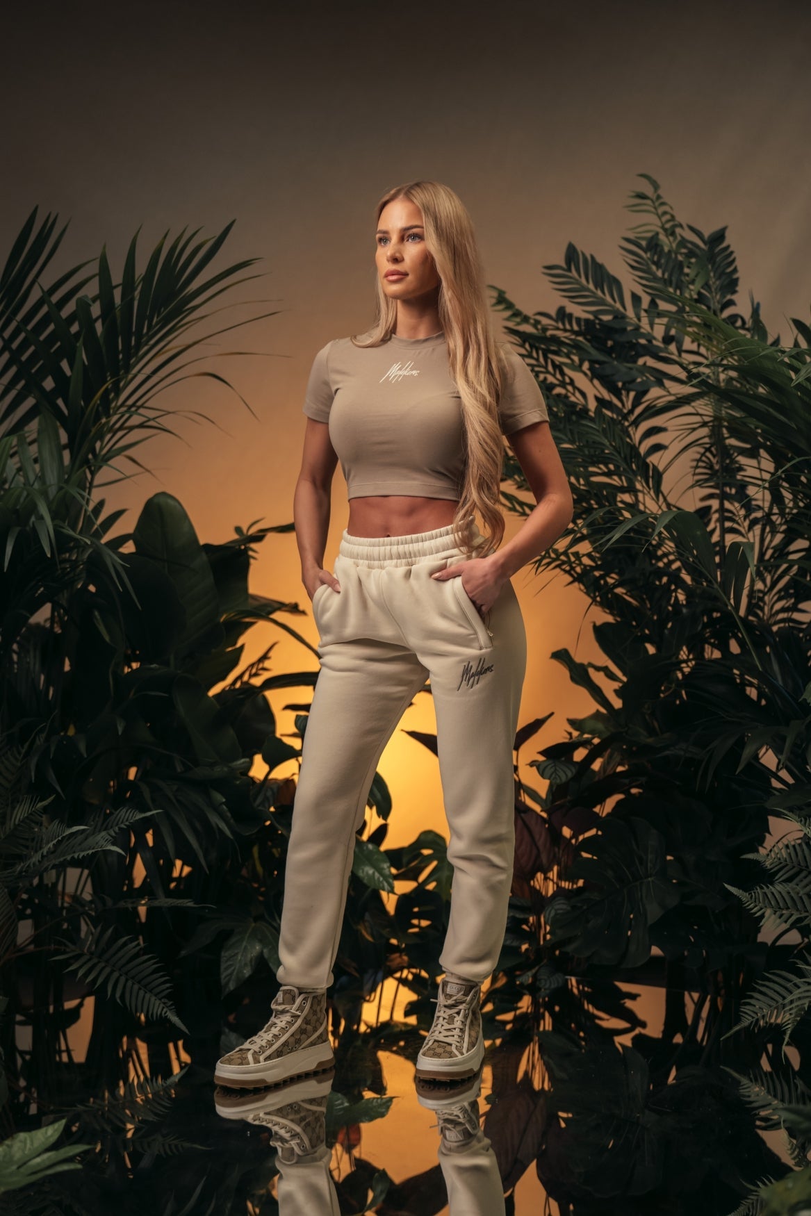 Malelions Women Signature Sweatpants | Humus