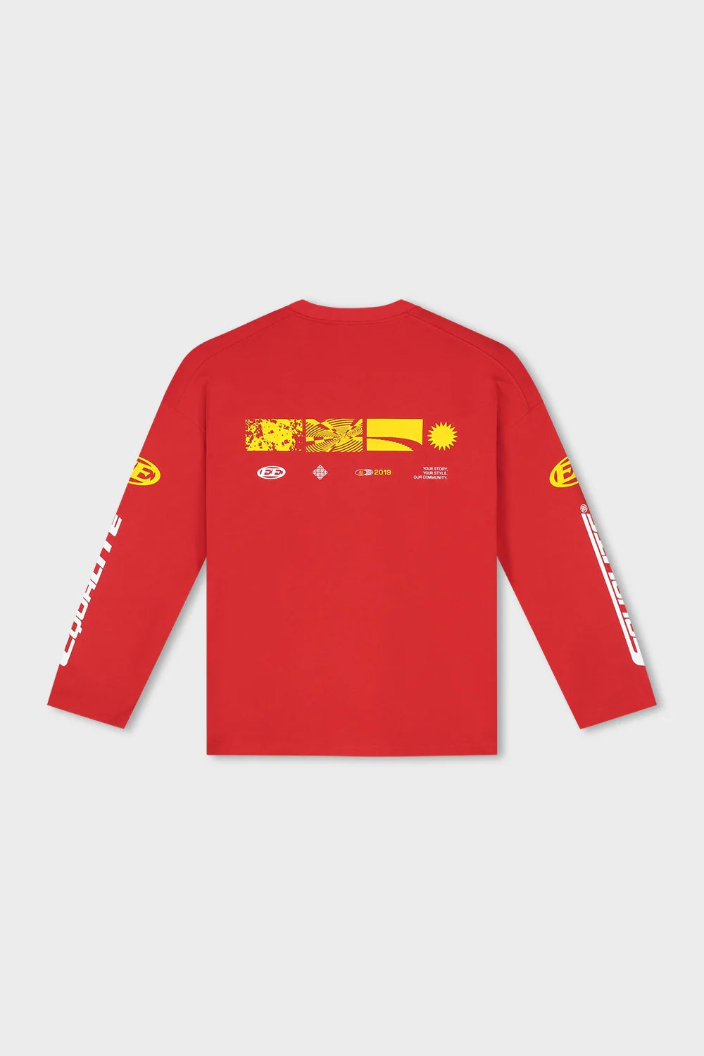 ADRENALINE LONGSLEEVE TEE RED & YELLOW