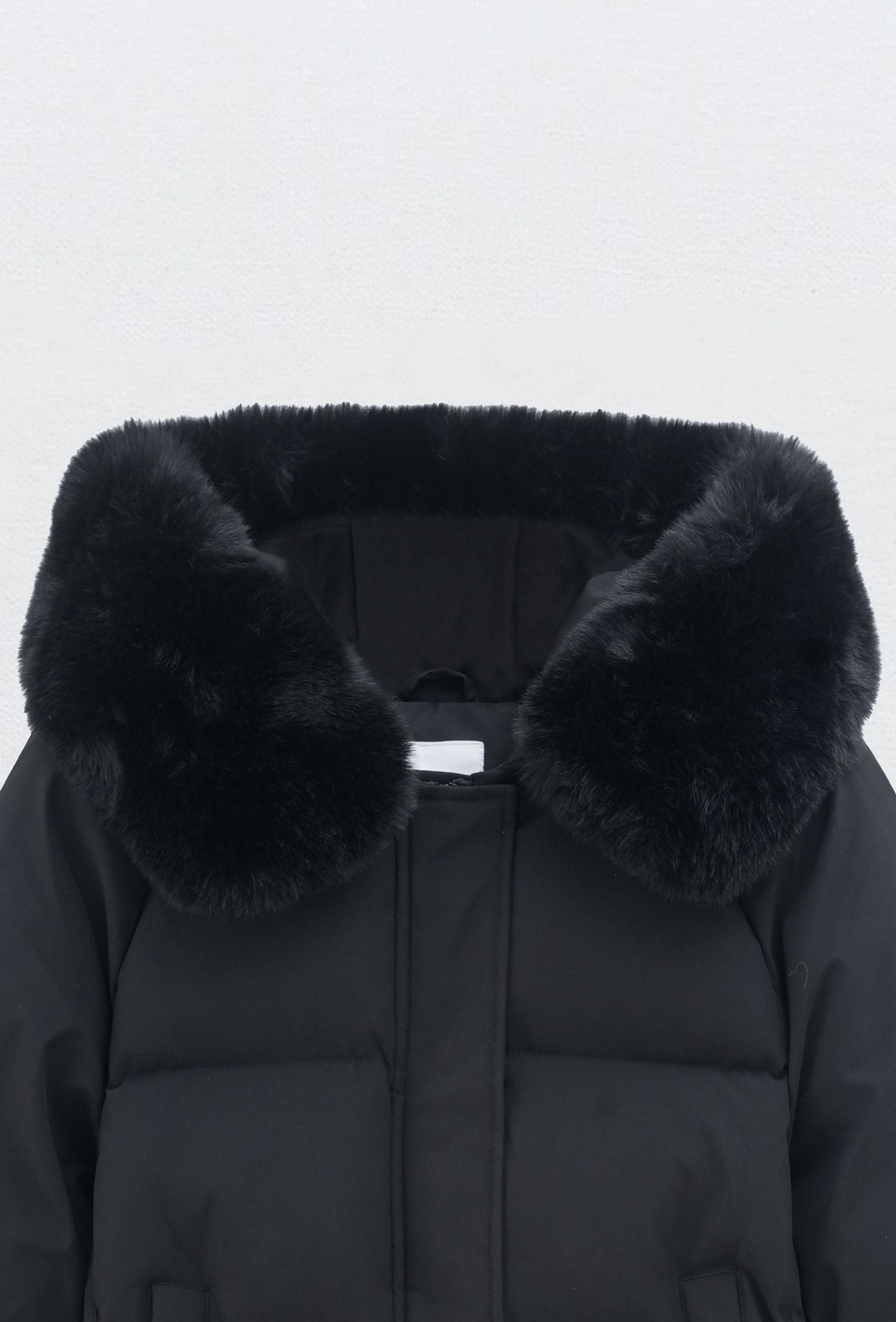 Lara - middel winter jas puffer - Zwart