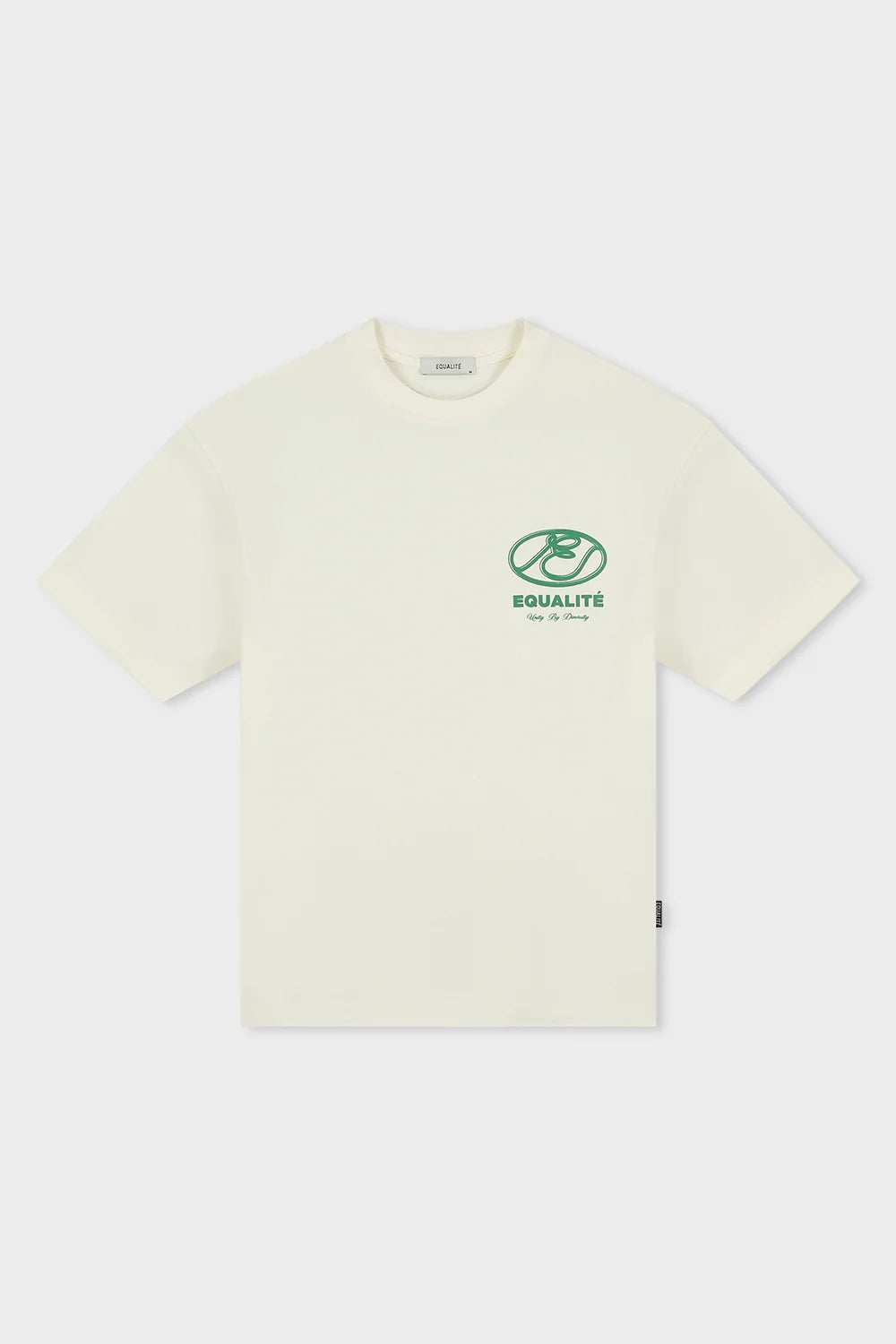 ARID OVERSIZED TEE OFF-WHITE & FOREST GREEN