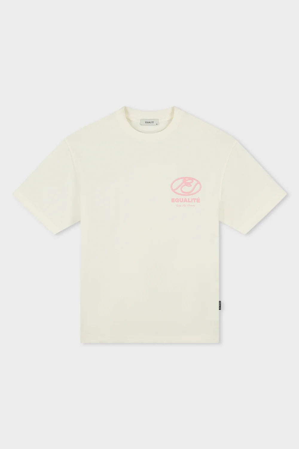 ARID OVERSIZED TEE OFF-WHITE & PINK