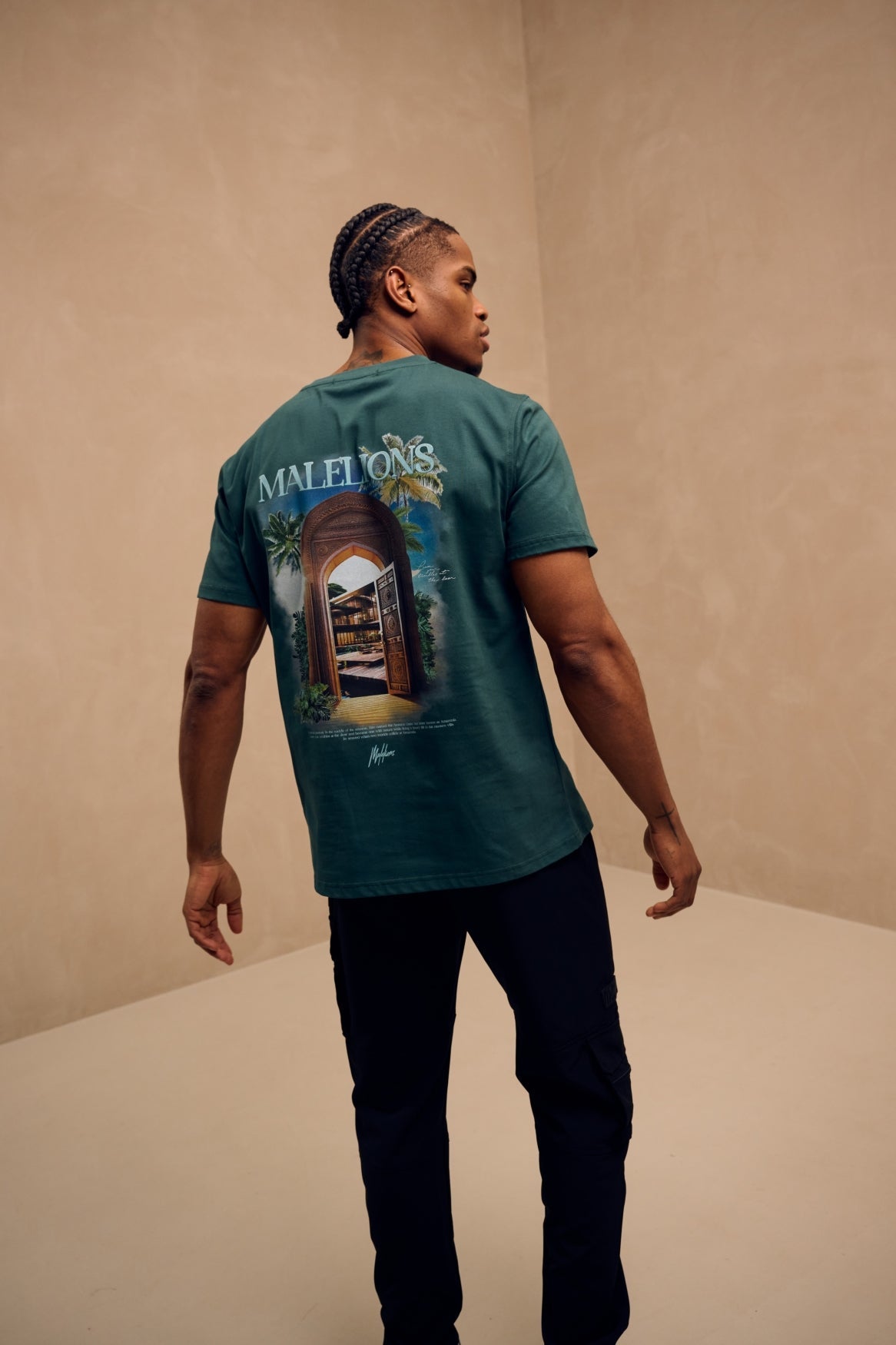 Malelions Men Amazon T-Shirt | Petrol Green