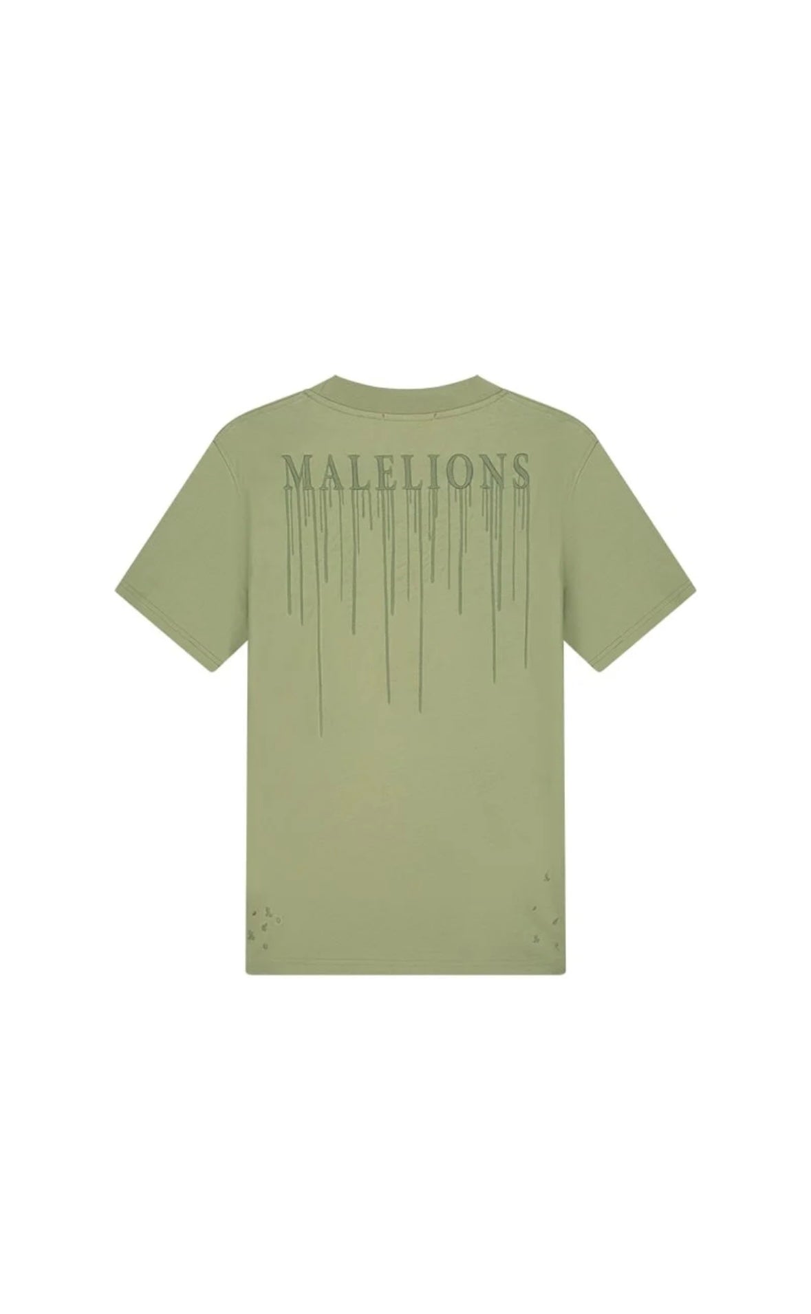 MALELIONS MEN PAINTER T-SHIRT - SAGE GREEN