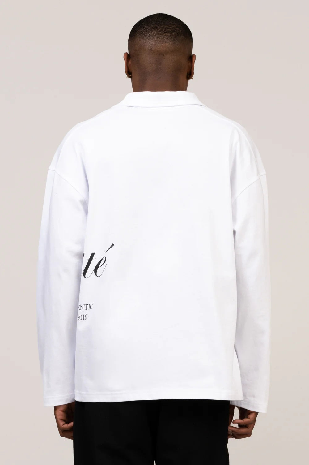 TEUN LONGSLEEVE POLO • WHITE