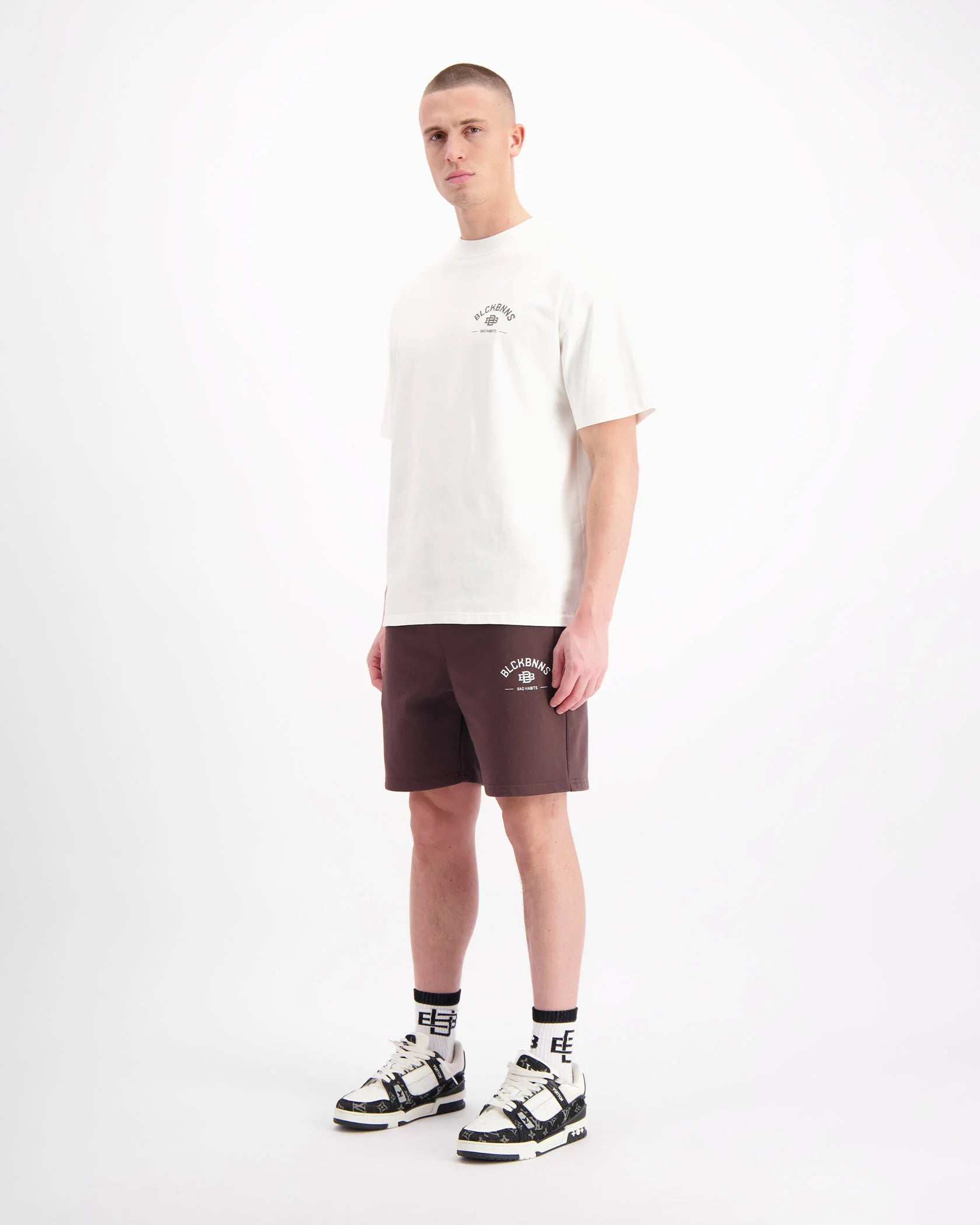 BAD HABITS SWEATSHORTS | BROWN
