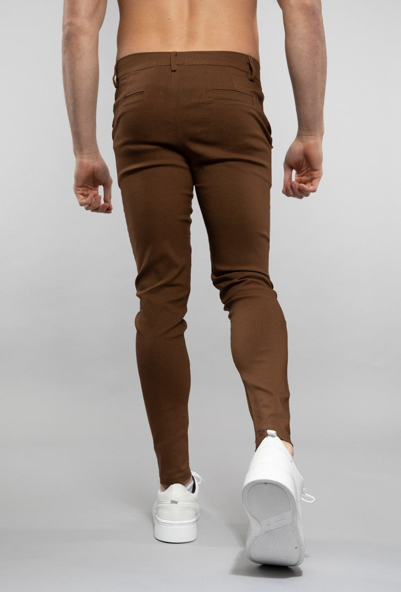 Chino broek - bruin