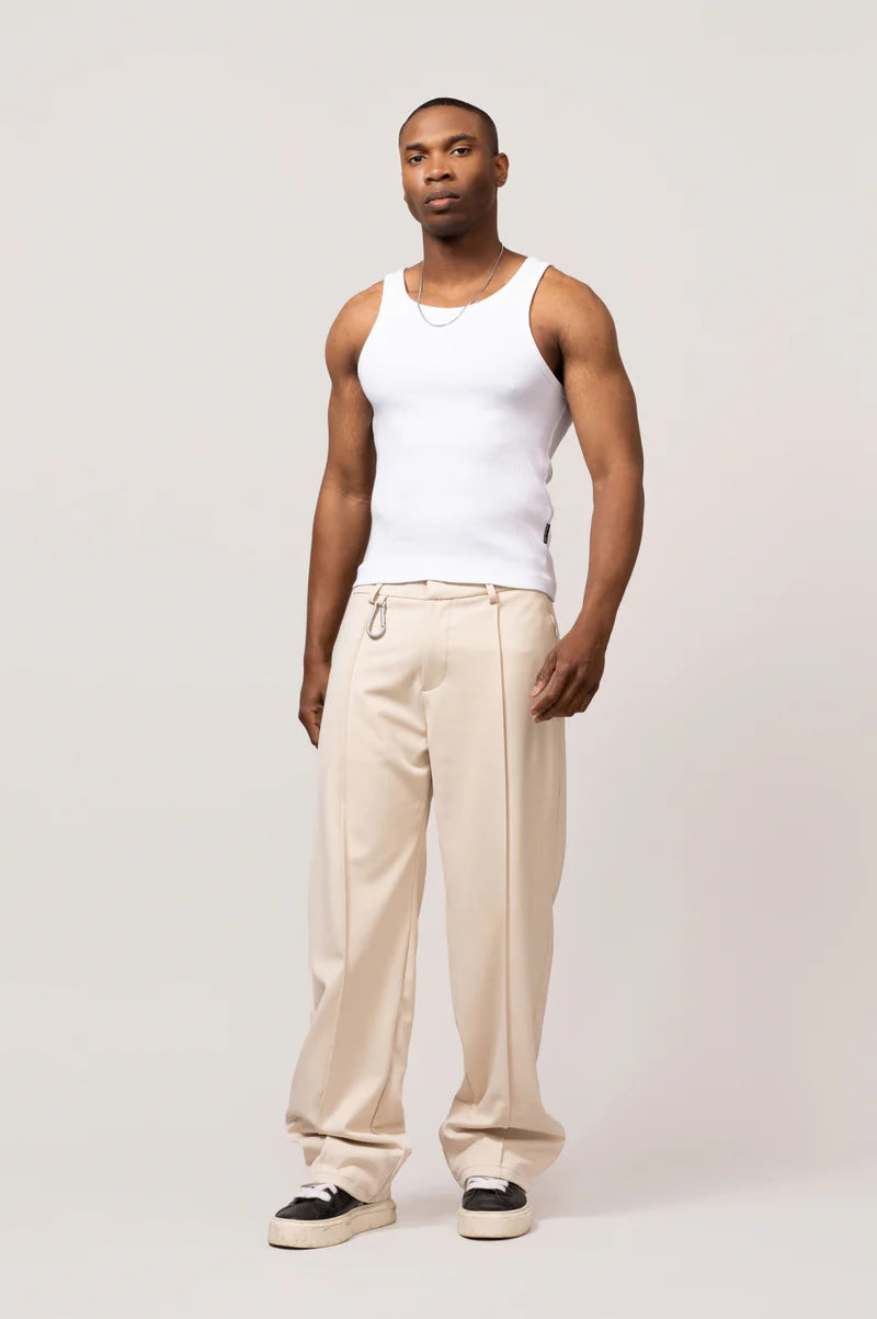 REGULAR TAILORED PANTS OFF-WHITE