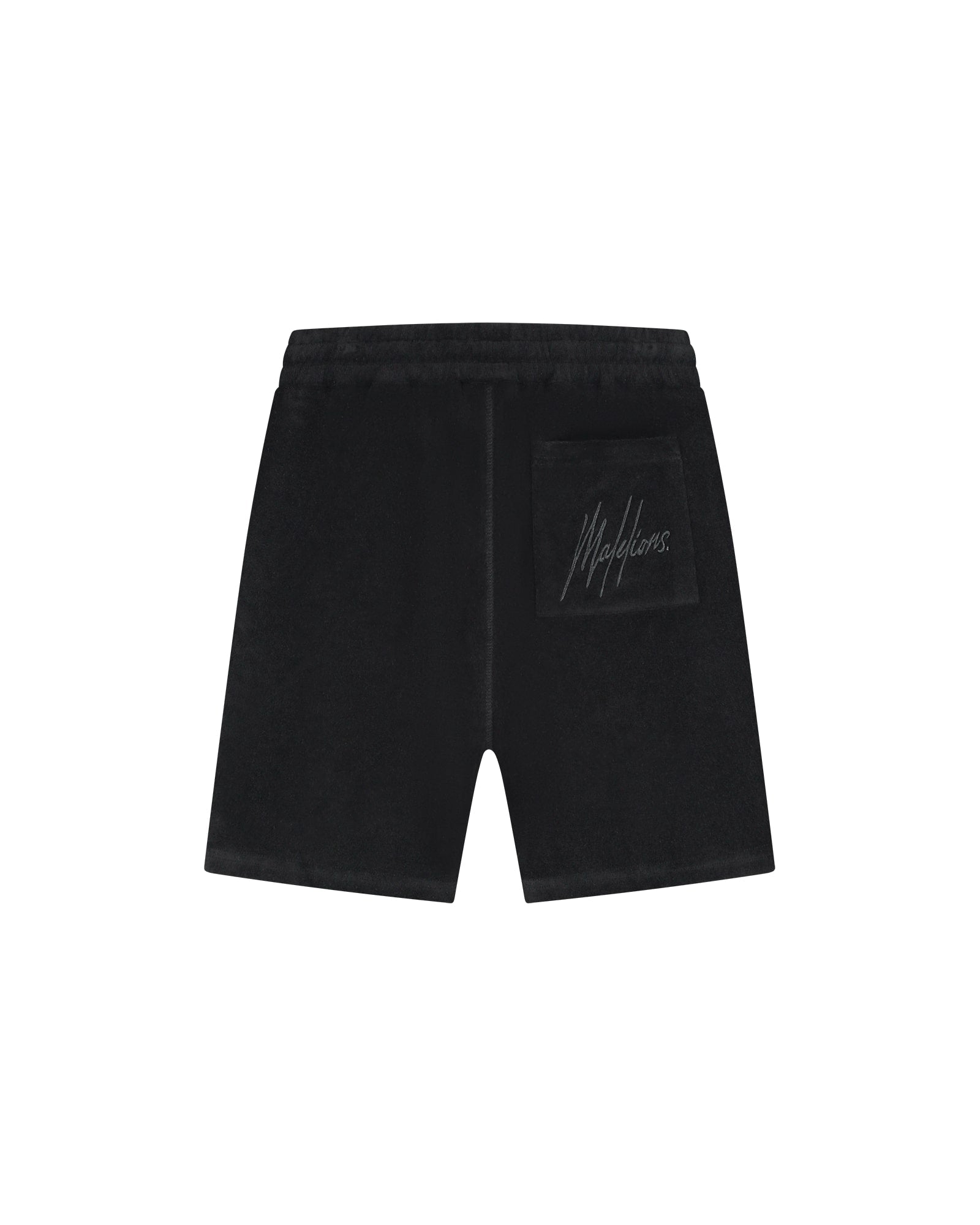 Malelions Men Signature Towelling Shorts | Black