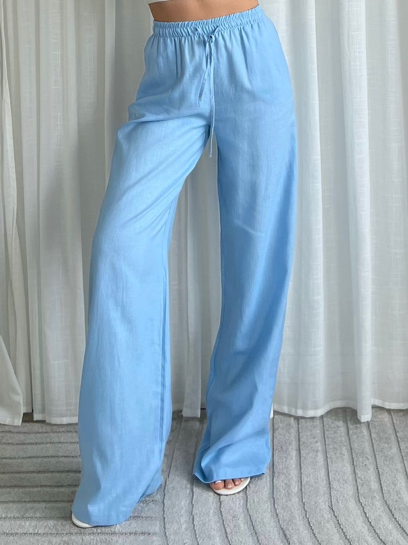 Leinenhose - blau
