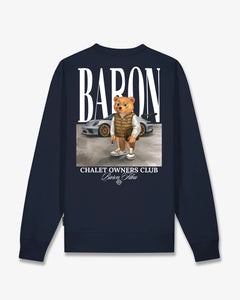 Baron Filou - Backprint Pullover Filou 187 Chalet Owners Club BARON Oxford - Blue