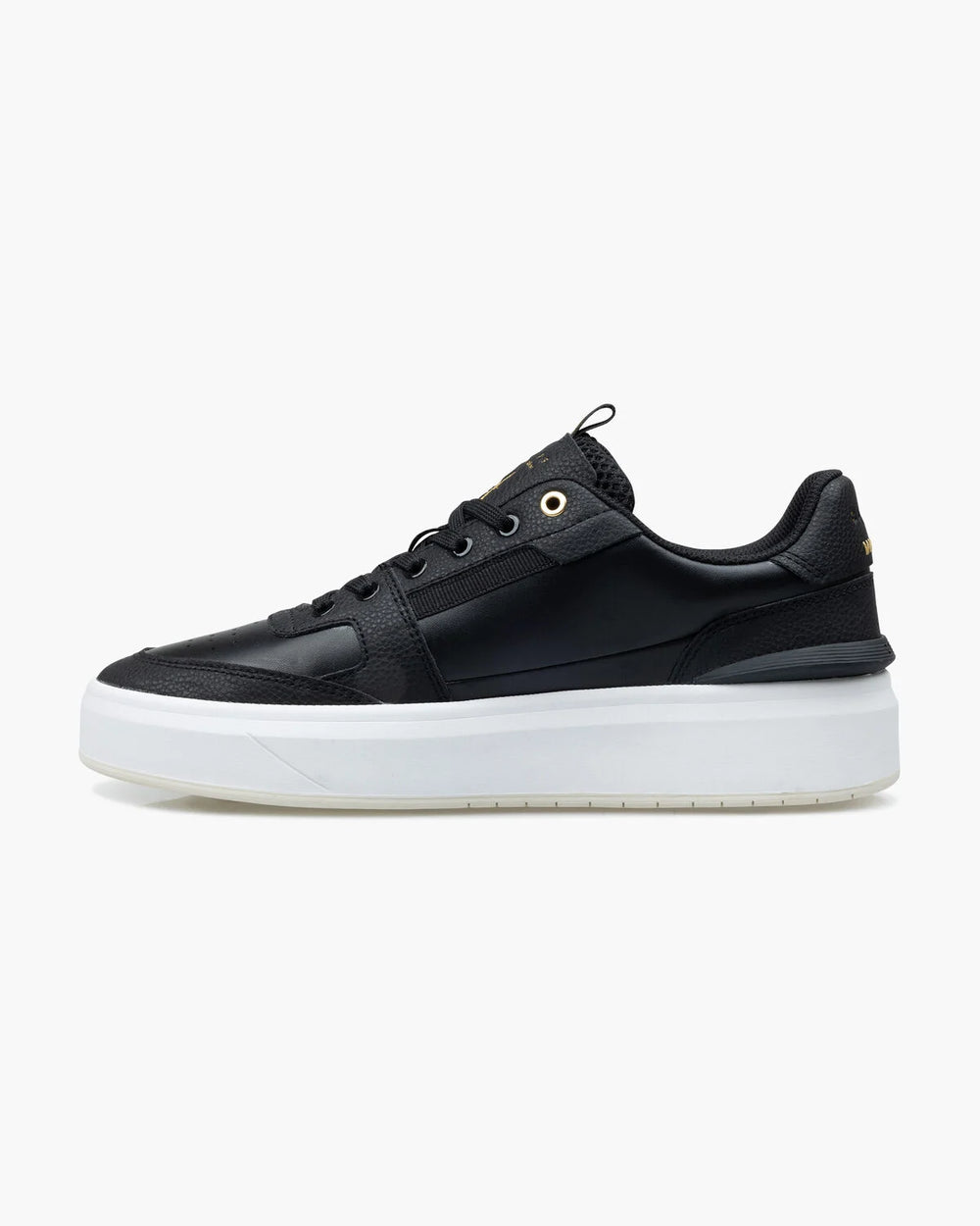 Cruyff - Endorsed Tennis - Black/Gold - Leren sneakers