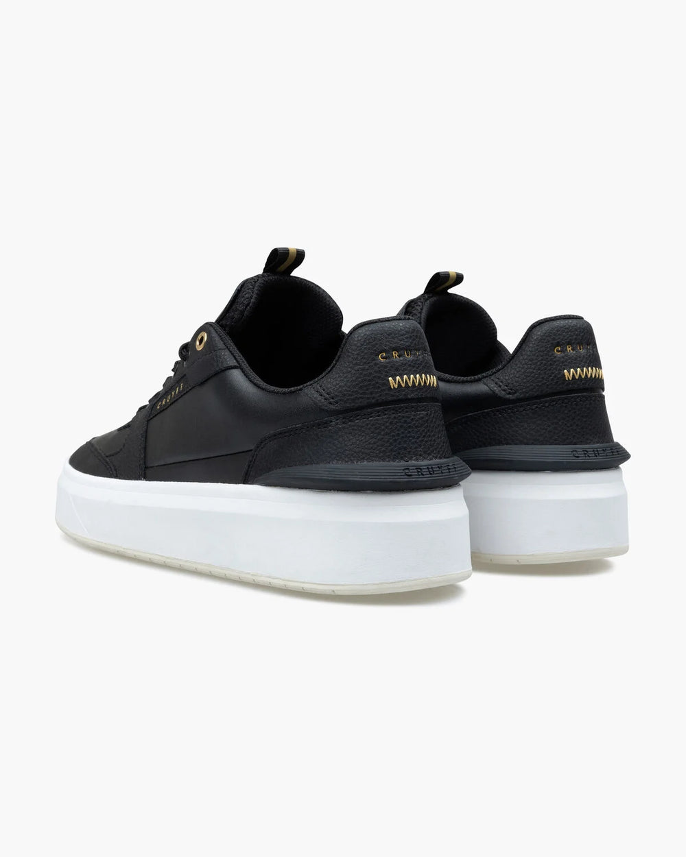 Cruyff - Endorsed Tennis - Black/Gold - Leren sneakers