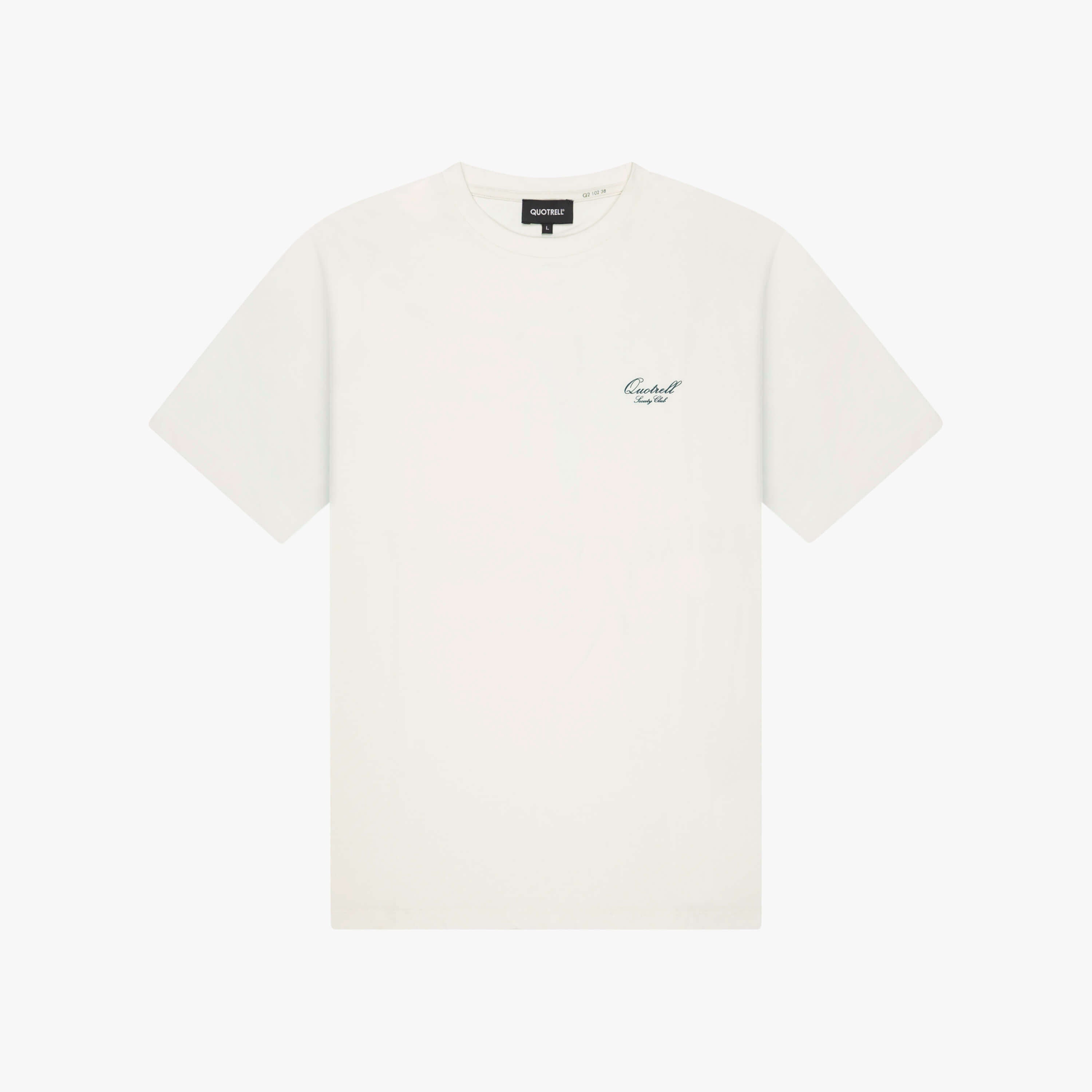 SALUD TEE | OFF WHITE/GREEN