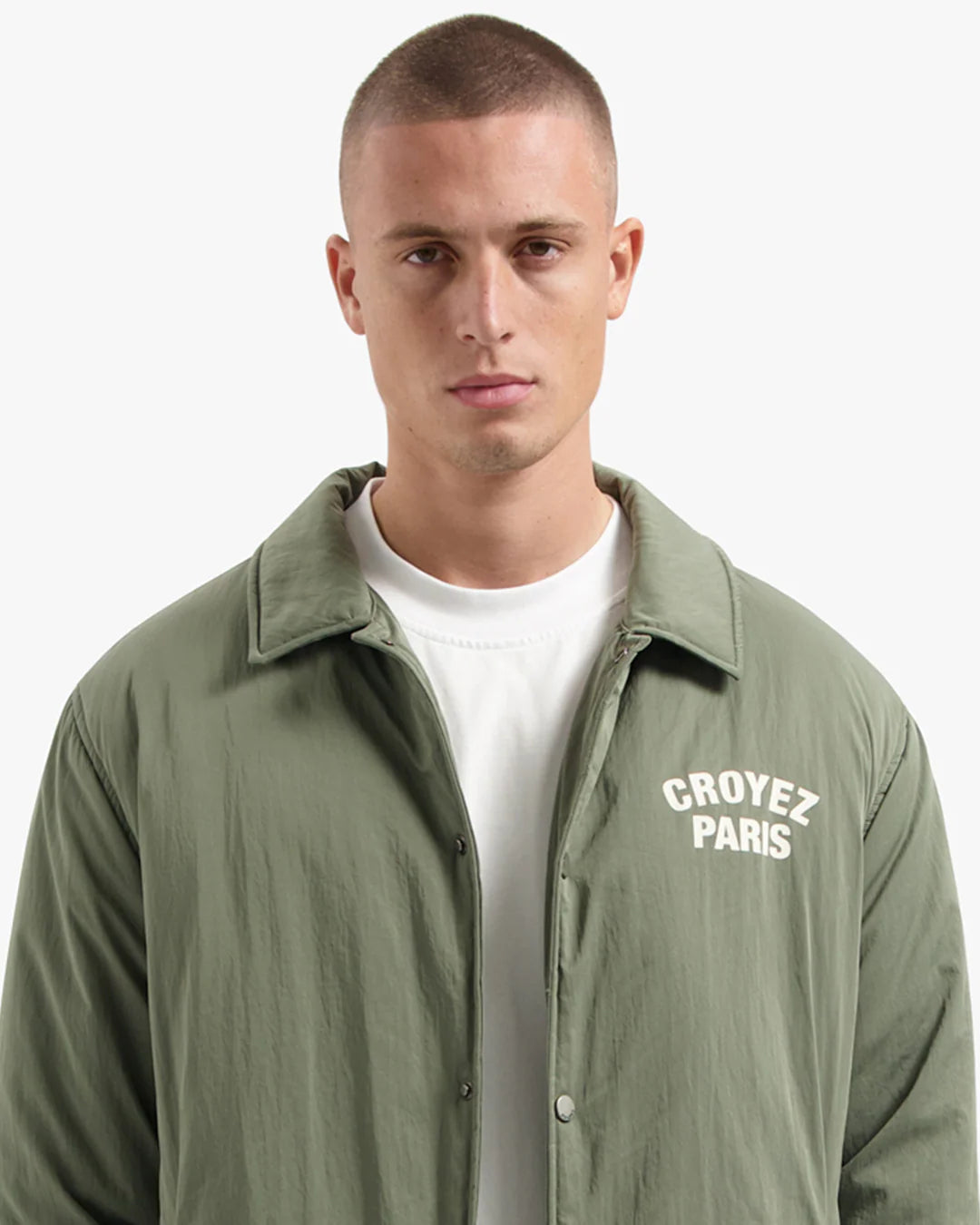 CROYEZ PARIS PADDED COACH JACKET | DUSTY OLIVE