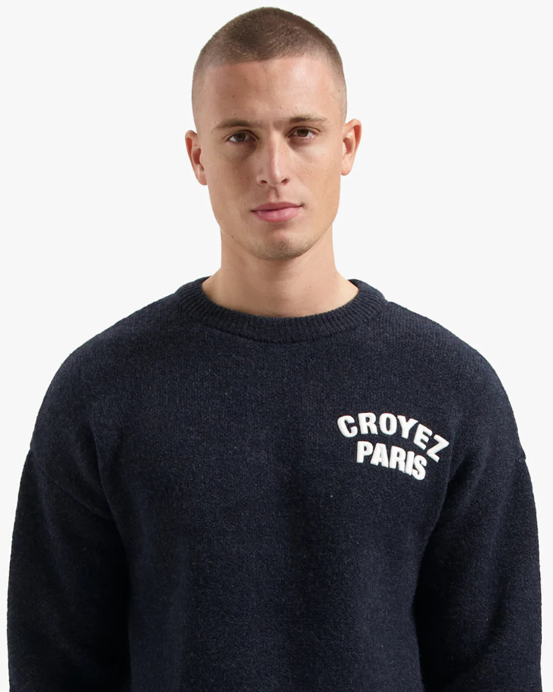 CROYEZ PARIS KNIT SWEATER | NAVY-BLUE