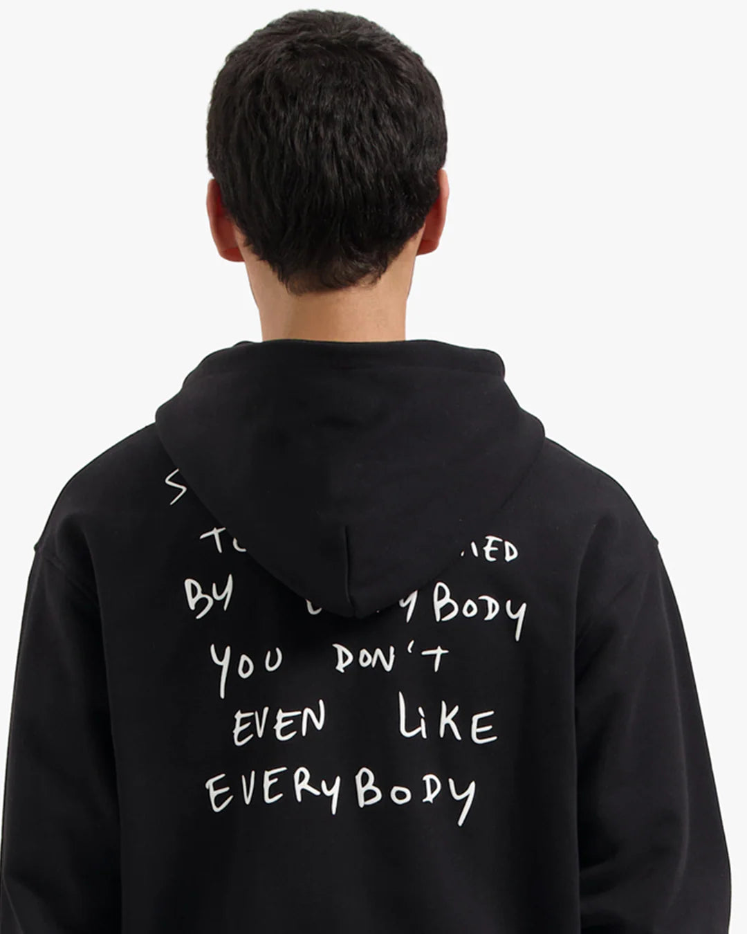 CROYEZ LIKED BY EVERYBODY ZIP HOODIE - BLACK