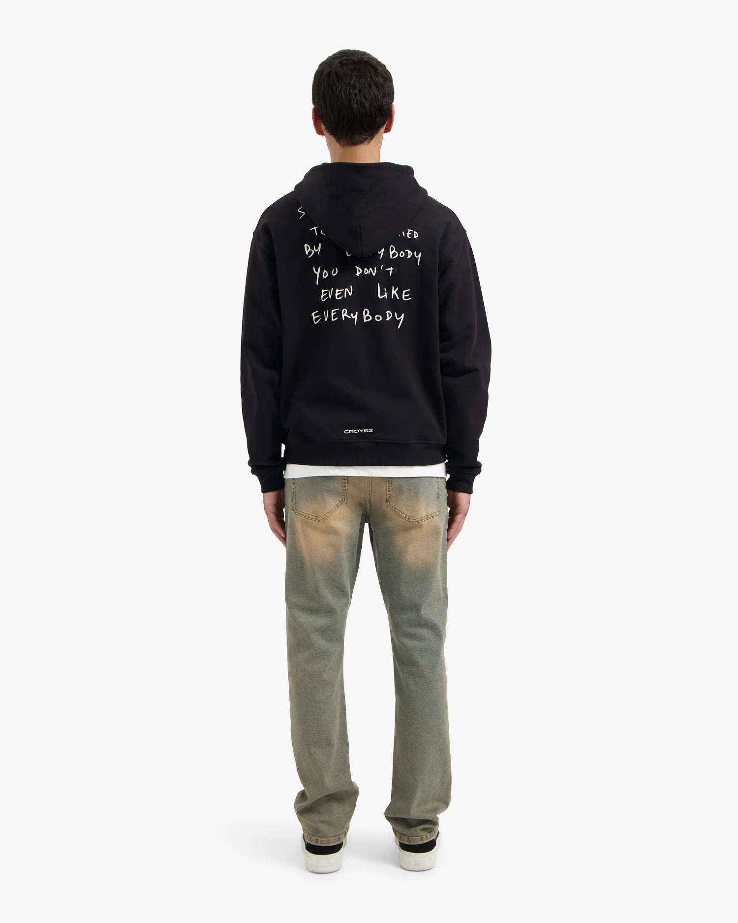 CROYEZ LIKED BY EVERYBODY ZIP HOODIE - BLACK