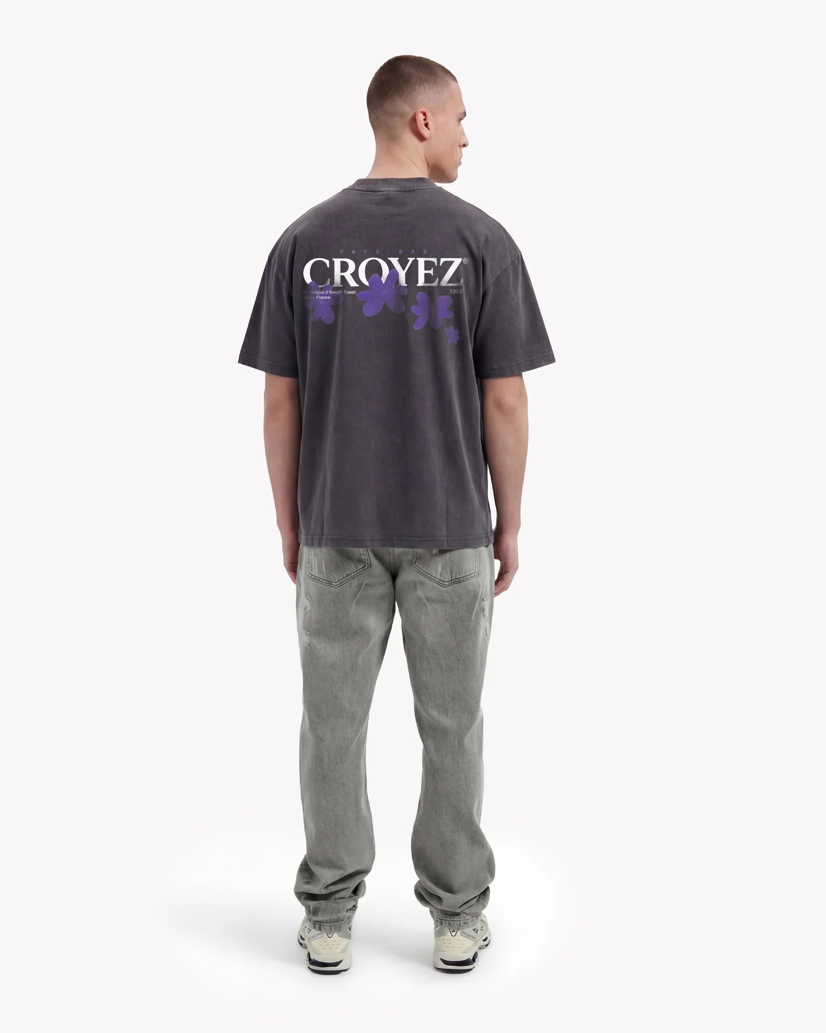 Croyez Botanique T-Shirt | Acid Wash/Dark Purple