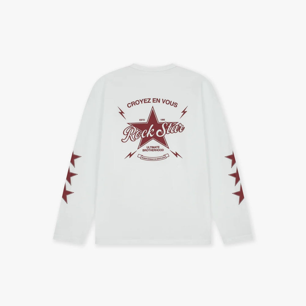 Croyez - rockstar Longsleeve - White cherry