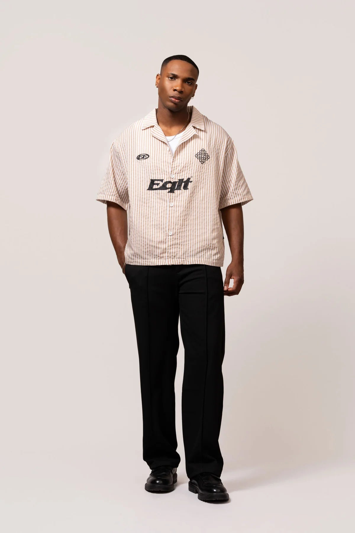 JERSEY BOXY SHIRT BEIGE