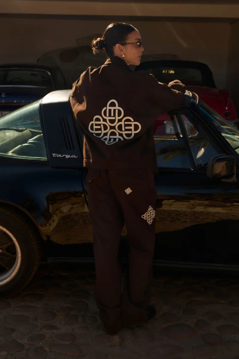 SYMBOL CARGO PANTS BROWN
