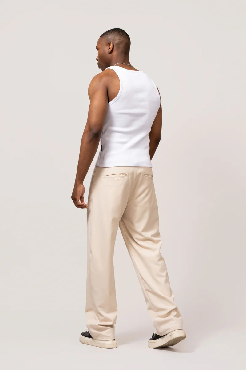 REGULAR TAILORED PANTS OFF-WHITE