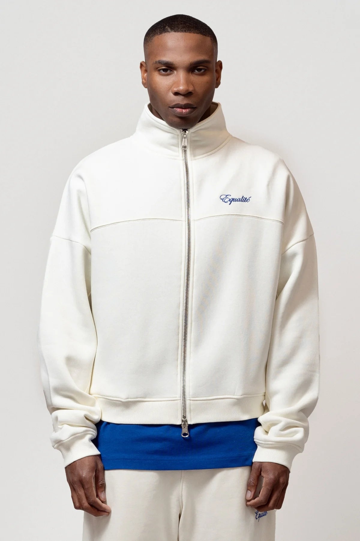 ASTON OVERSIZES SWEATJACKE OFF-WHITE