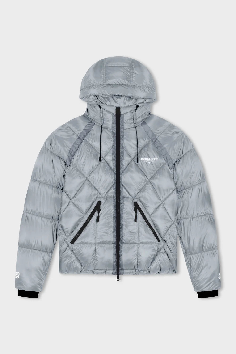 Equalité Diamond Puffer Jacket Grey