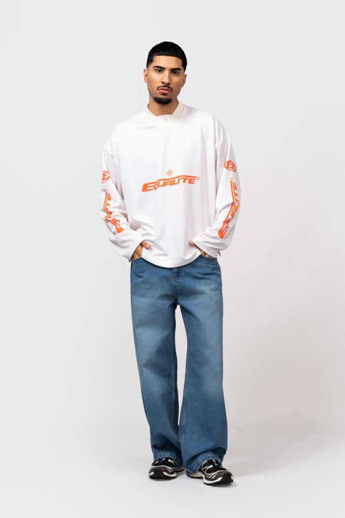 ARENA LONGSLEEVE JERSEY OFF-WHITE/ORANGE