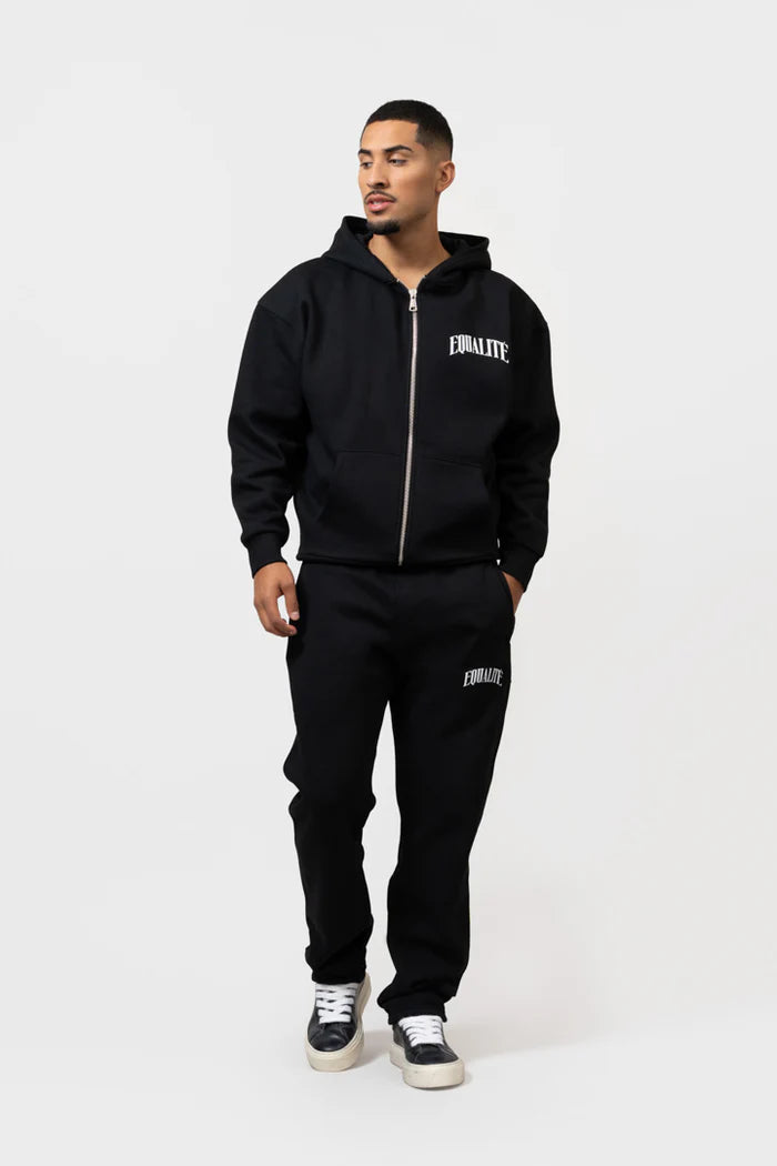 OLIVER FULL ZIP HOODIE BLACK
