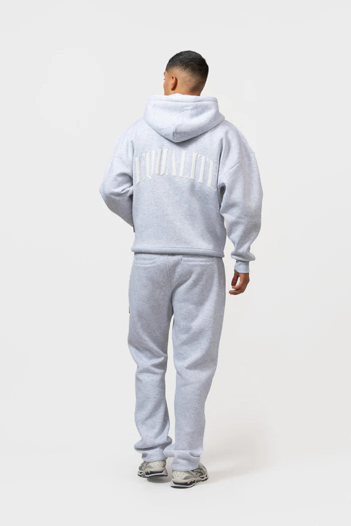 OLIVER FULL ZIP HOODIE MELANGE GREY