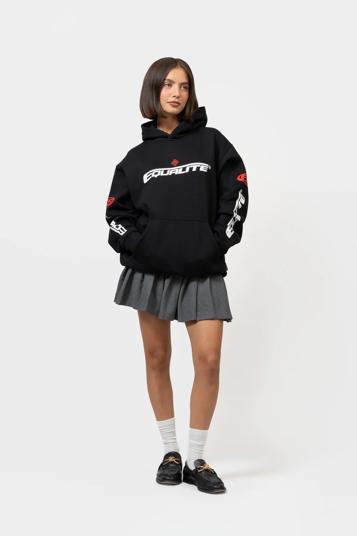 ARENA OVERSIZED HOODIE BLACK