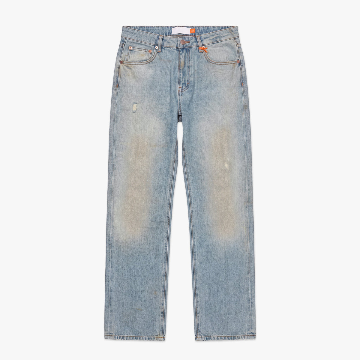Croyez Dirty Washed Straight Leg Jeans | Light Blue