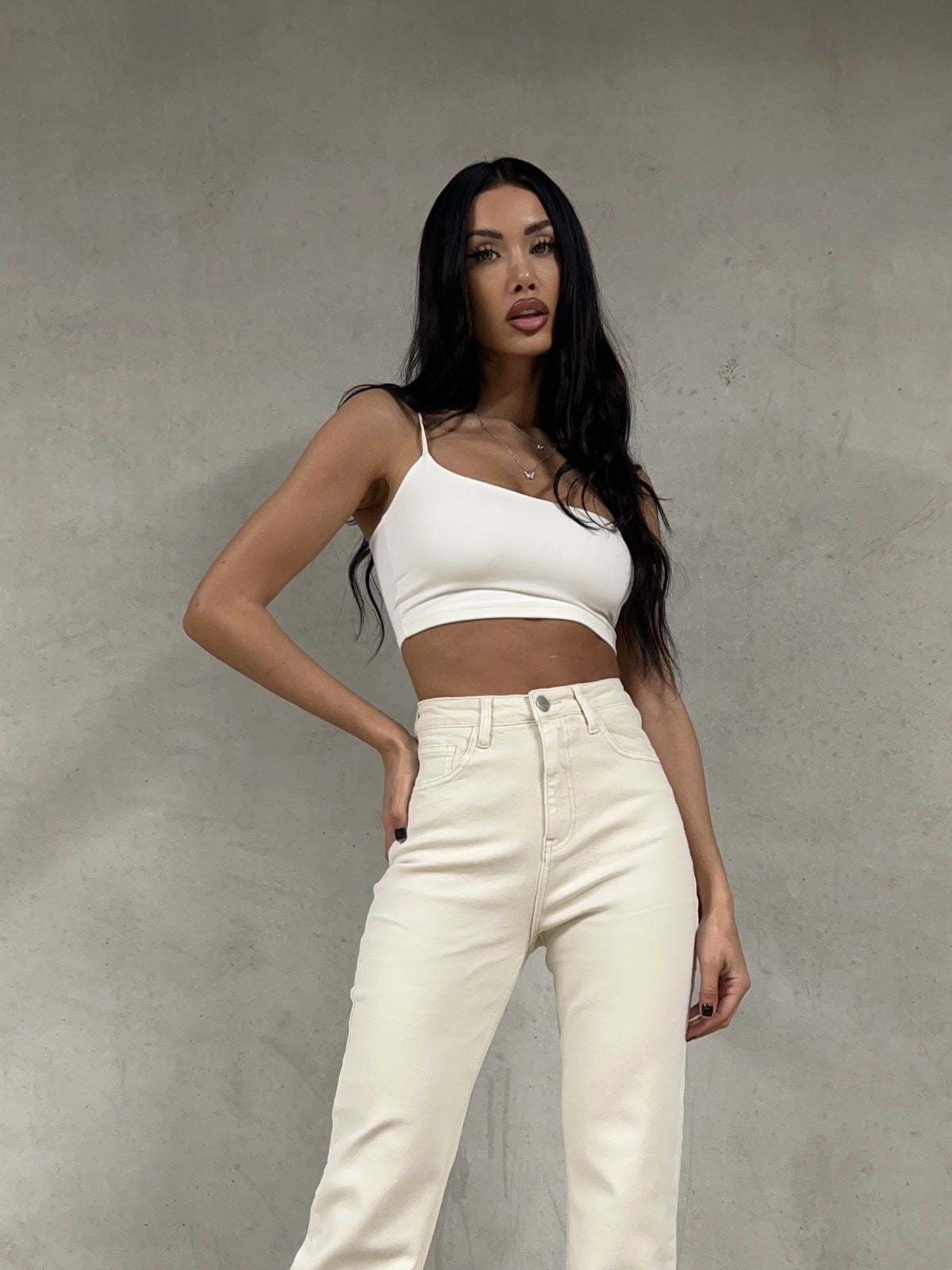 MILLION – Extra langer gerader Schnitt – Basic OffWhite