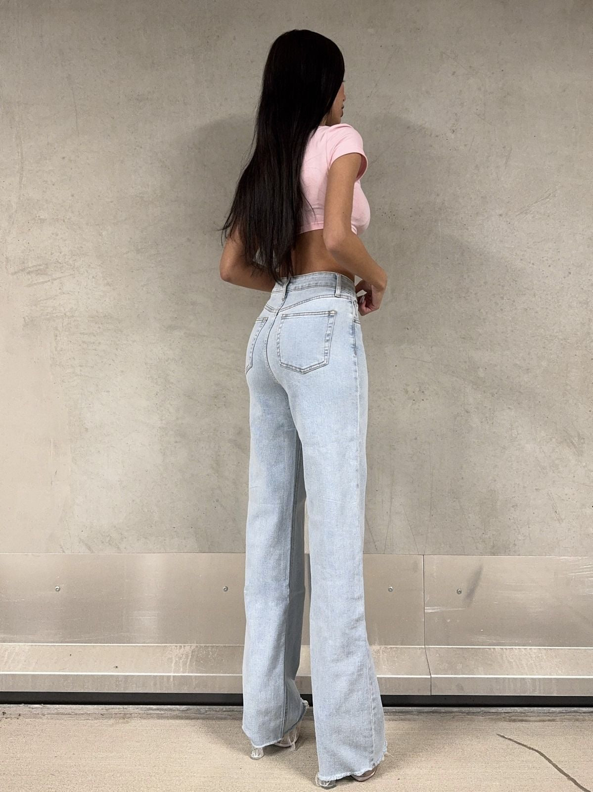 Extra long wide leg jeans - RD2919