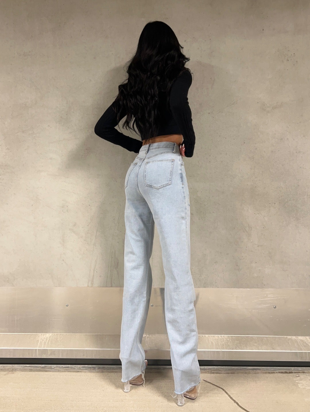 Extra long straight jeans - RD2273