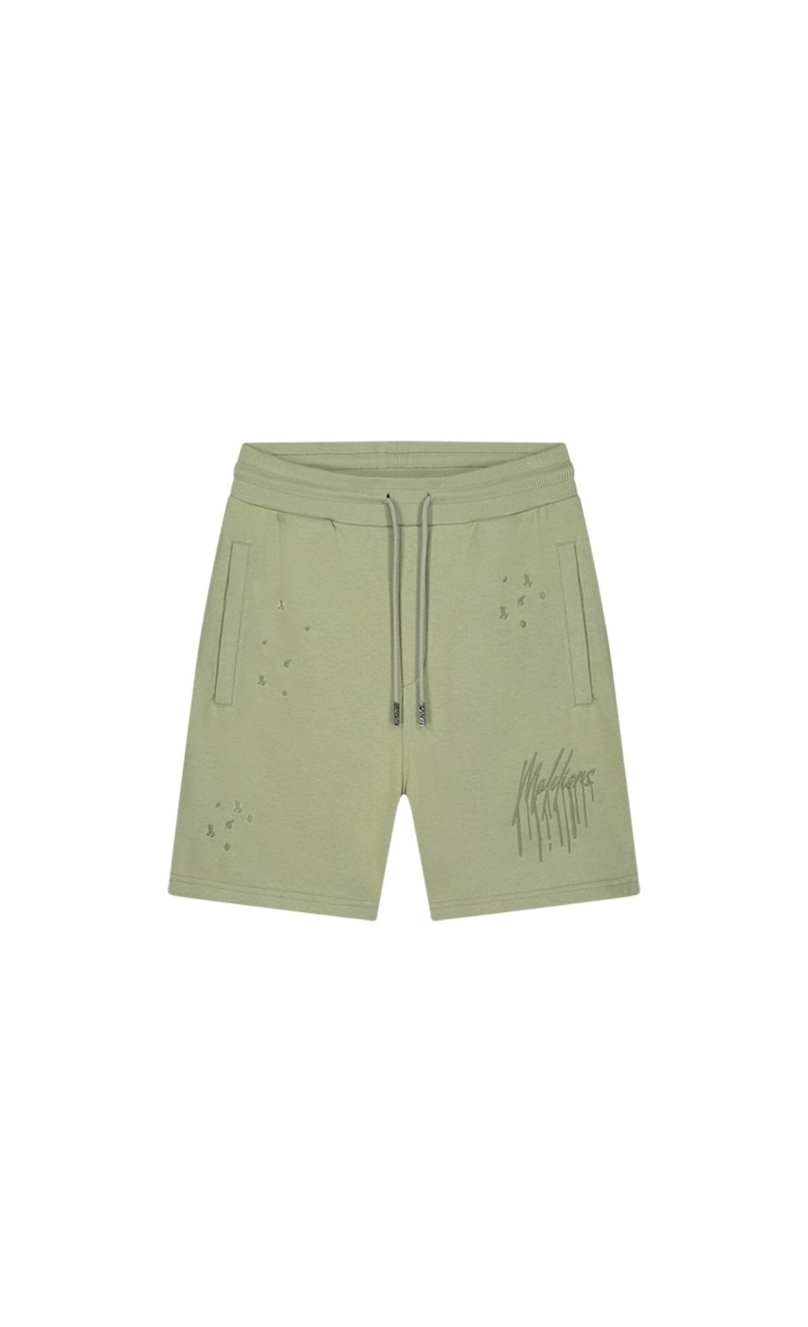 MALELIONS MEN PAINTER SHORTS - SAGE GREEN