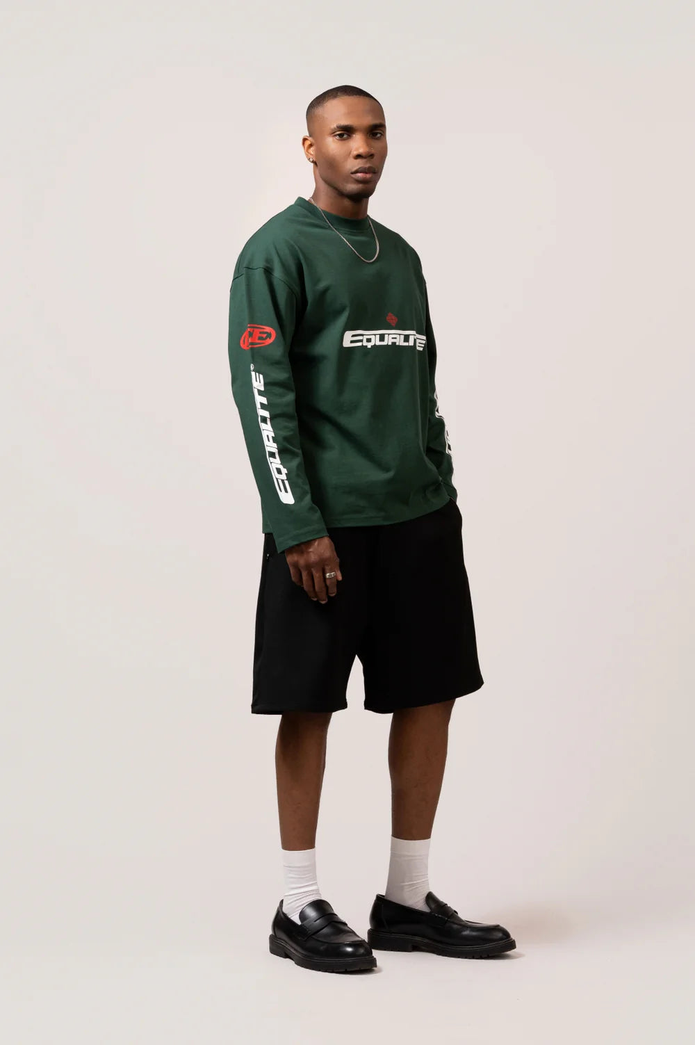 ADRENALINE LONGSLEEVE TEE GREEN & RED